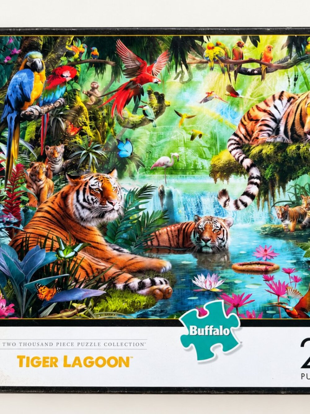Buffalo Games Tiger Lagoon 2000-Piece Wildlife Jigsaw Puzzle